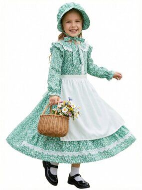 Cuteshower Pioneer Dress Colonial Costume  Prairie  XL 14-16
